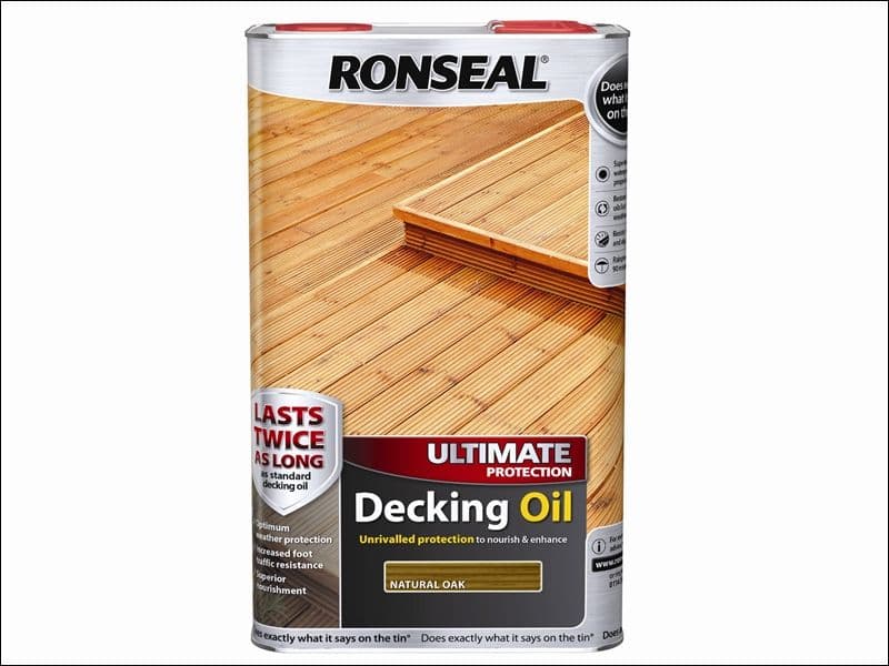 Ronseal Ultimate Protection Decking Oil Natural Oak 5 Litre