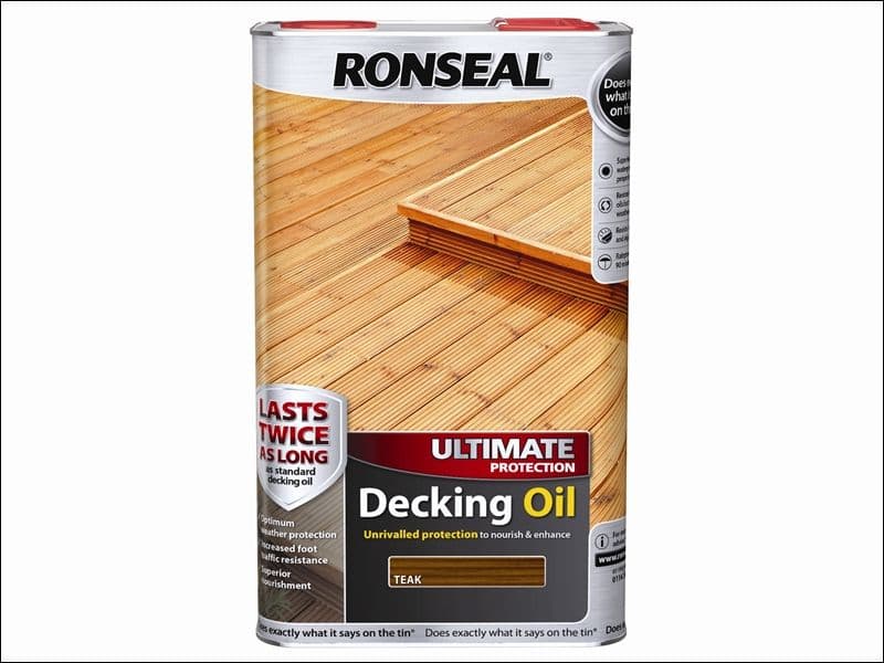 Ronseal Ultimate Protection Decking Oil Teak 5 Litre