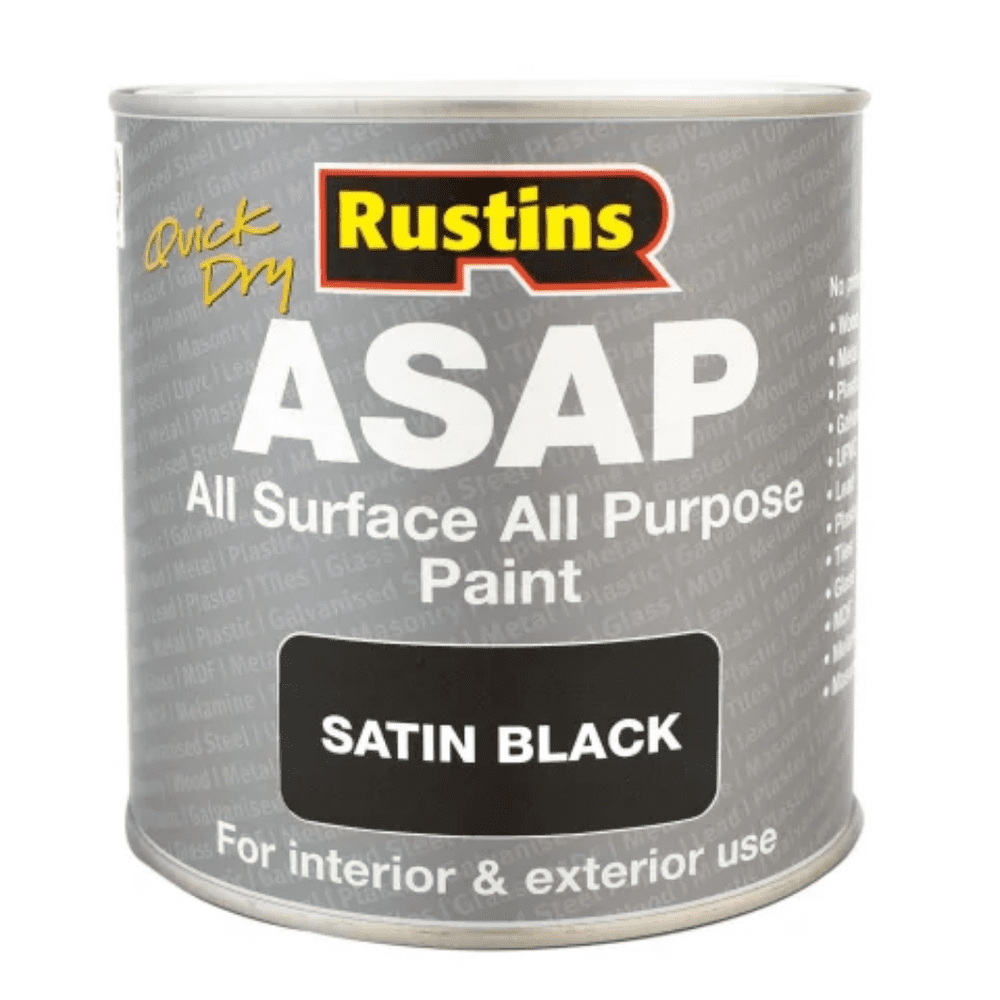 Rustins ASAP Paint Black 1 Litre
