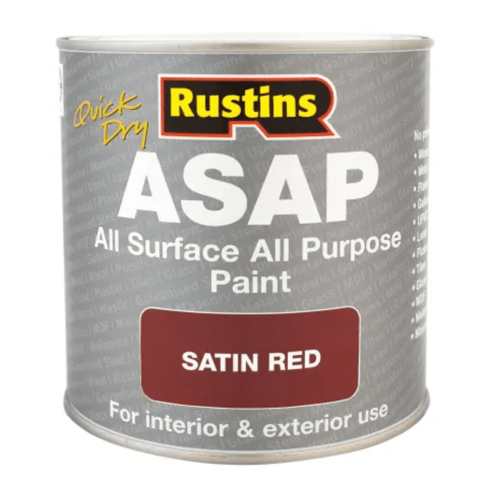 Rustins Asap Paint Red 500Ml