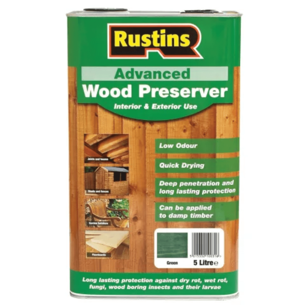 Rustins Quick Dry Advanced Wood Protector Green 5 Litre