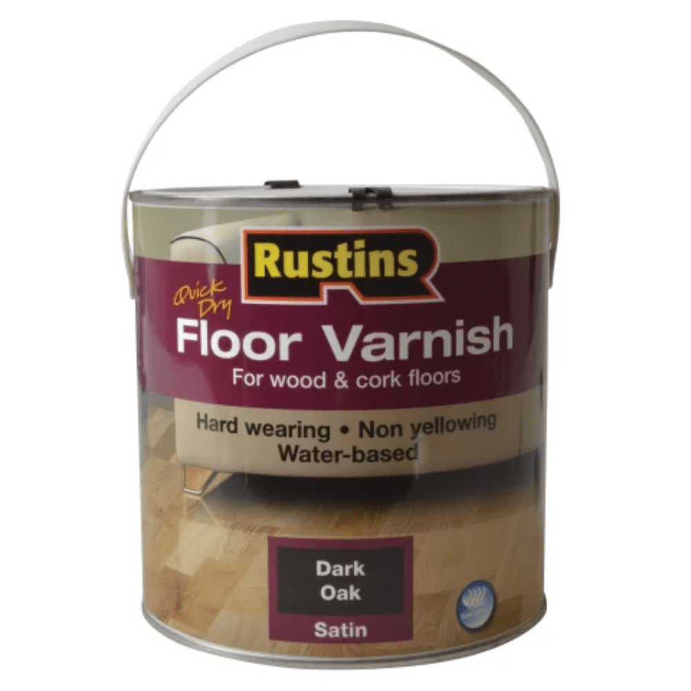 Rustins Quick Dry Coloured Floor Varnish Dark Oak 2.5 Litre