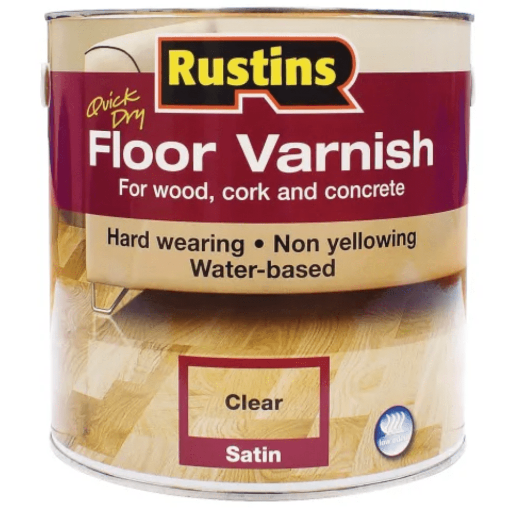 Rustins Quick Dry Floor Varnish Satin 1 Litre