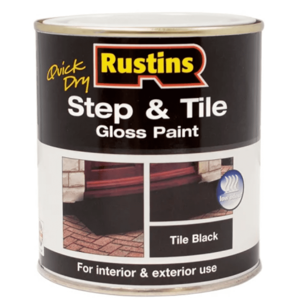 Rustins Quick Dry Step & Tile Paint Black 1 Litre