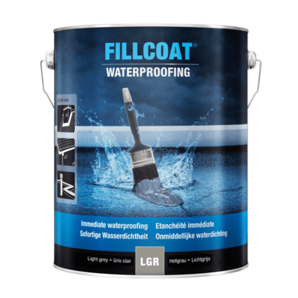 Rustoleum Fillcoat Fibres Waterproofing Light Grey