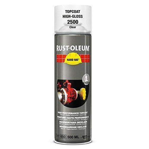 Rustoleum Hard Hat 2500 Aerosol Transparent Topcoat 500ml