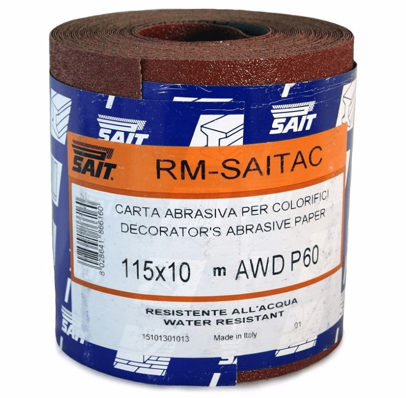 SAIT 115mm x 10m abrasive sandpaper rolls