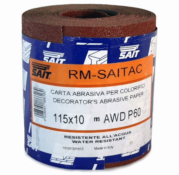 SAIT 115mm x 10m abrasive sandpaper rolls