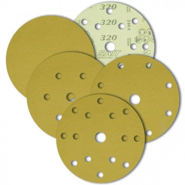 SAIT SAITAC 5G Plain 150mm Sanding Discs Box of 50