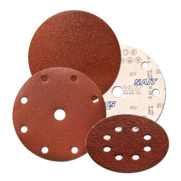 SAIT SAITAC AW-D Plain 150mm Sanding Discs Box of 50