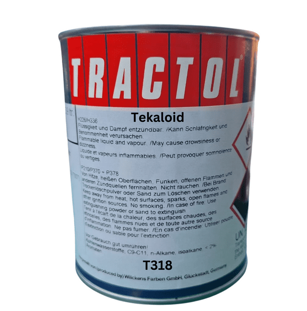 Tekaloid T318 Coach Enamel Sample Matched Colours 1L