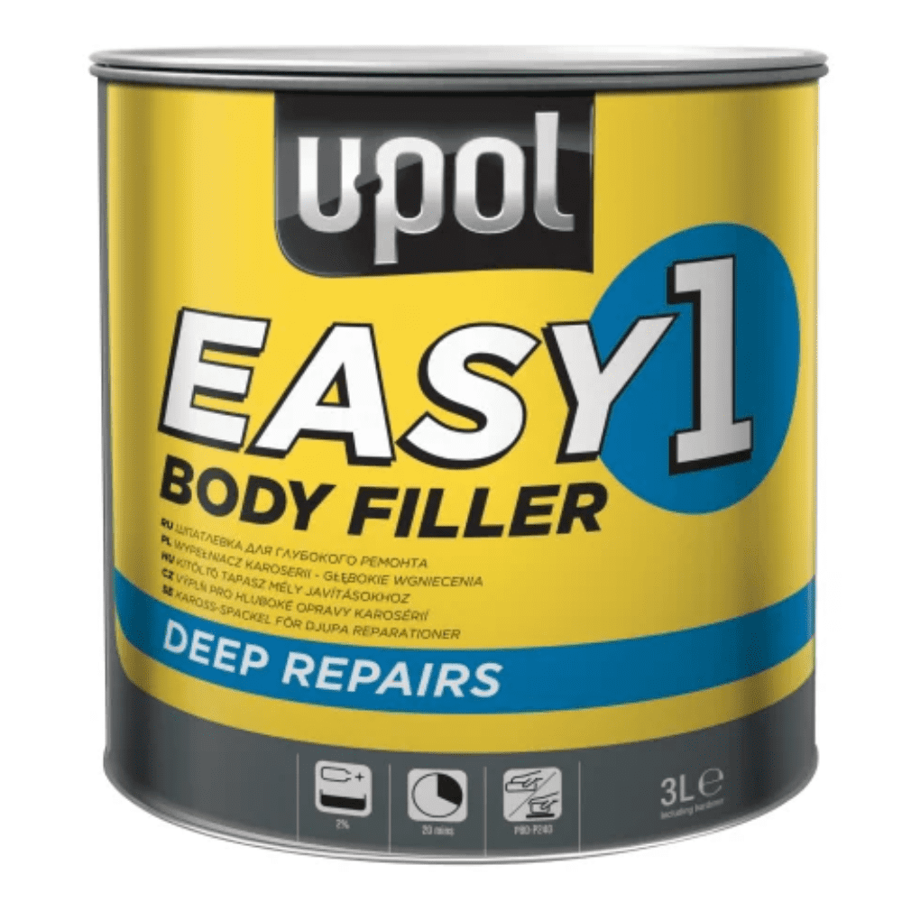 U-Pol Easy 1 Lightweight Body Filler for Deep Repairs 3L