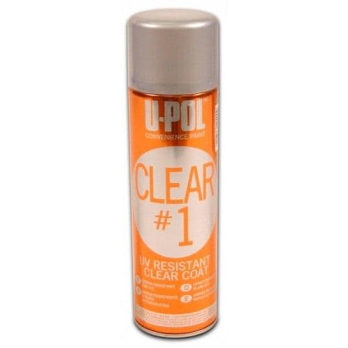 UPOL Clear#1 High Gloss Clear Coat M.I.R. Compliant 450ml Aerosol