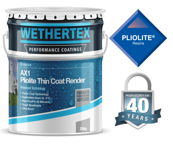 Wethertex AX1 Pliolite Thin Coat Render 25kg