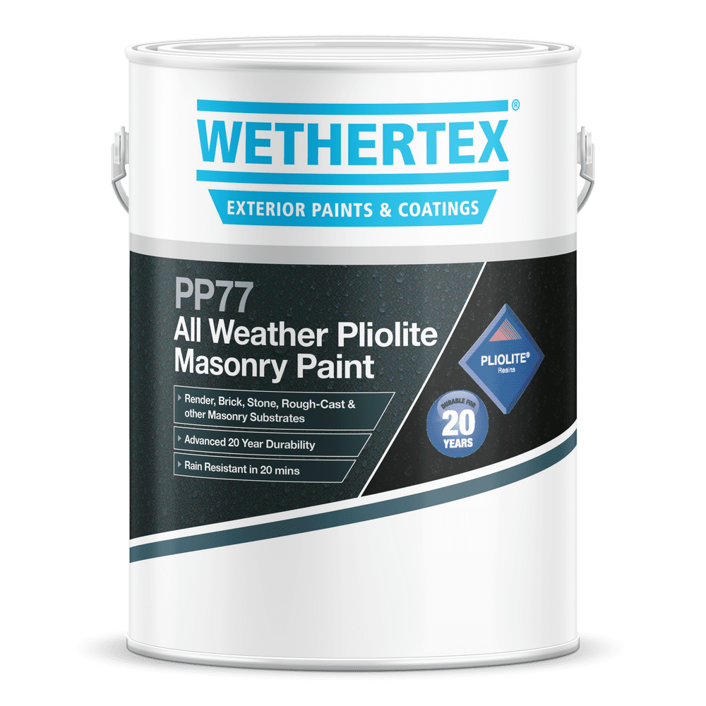 Wethertex PP77 All Weather Pliolite Masonry Paint Standard Colours