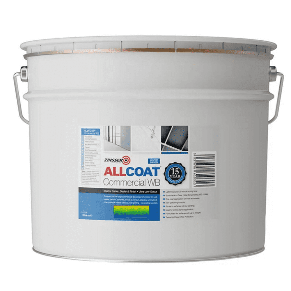 Zinsser AllCoat Commercial Water Based Multi-Surface Primer & Finish Custom Mixed Colours 10L