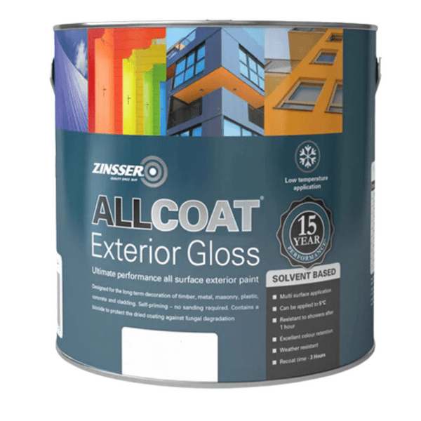 Zinsser AllCoat Exterior SB Gloss Custom Mixed Colours