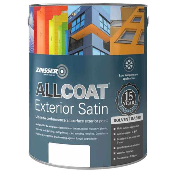 Zinsser AllCoat Exterior SB Satin Custom Mixed Colours