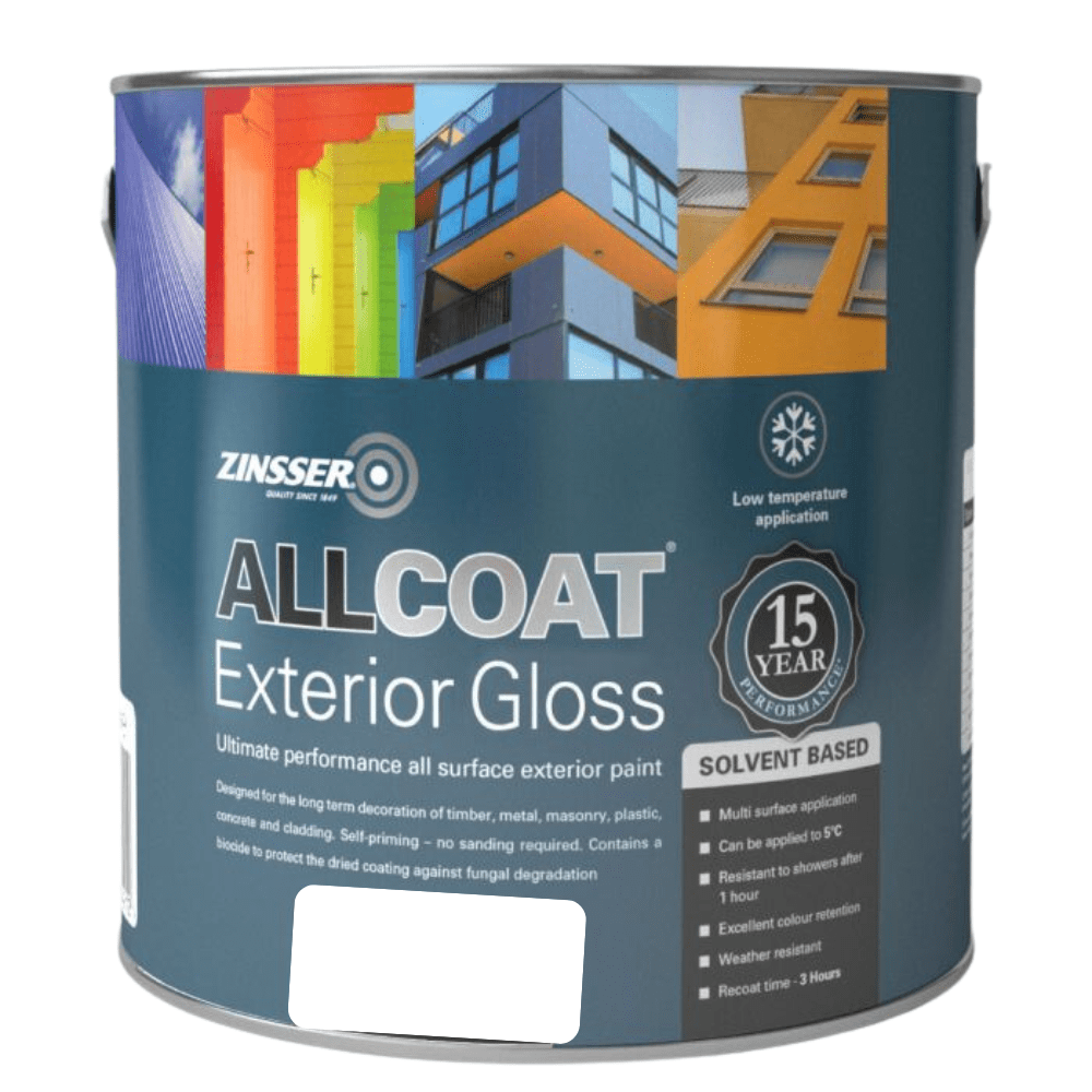 Zinsser AllCoat Exterior WB Gloss Paint Custom Mixed Colours