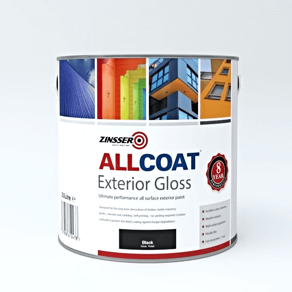 Zinsser AllCoat Exterior WB Gloss Paint Standard Colours