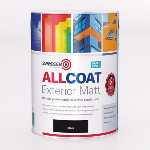 Zinsser AllCoat Exterior WB Matt Paint Standard Colours