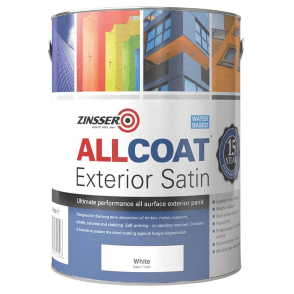 Zinsser AllCoat Exterior WB Satin Paint Standard Colours