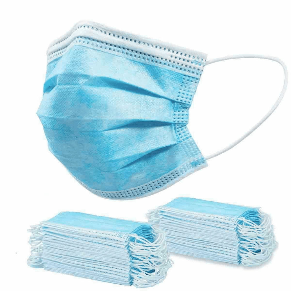 3-Ply Disposable Face Masks 50pk