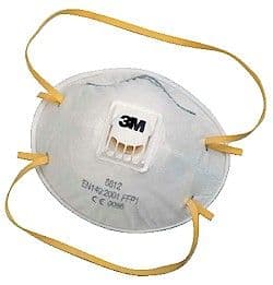 3M 8812 Dust/Mist Respiratory Valved Face Mask - FFP1 (10 pack)