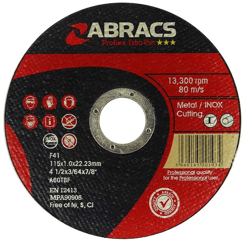 Abracs Proflex Cutting Disc 115mm x 1mm x 22mm