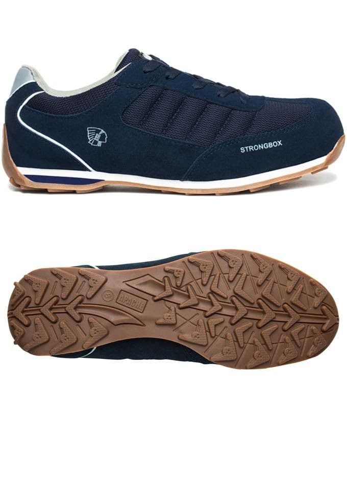 Apache Strike Retro Safety Trainers Navy