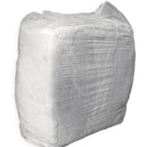 Bag of white towelling rags 10kg