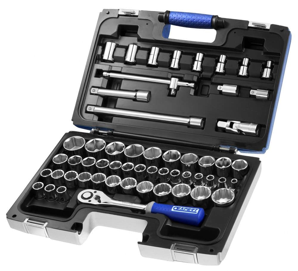 Britool Expert E032909B Socket Set 55 Piece Metric 1/2 in Drive