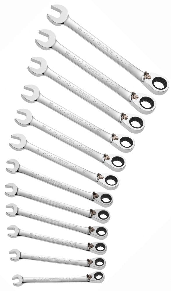 Britool Expert E111106B Ratchet Combination Spanner Set of 12