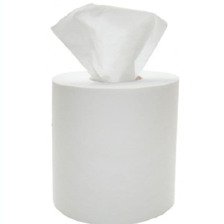 Centrefeed White Paper Rolls Pack of 6