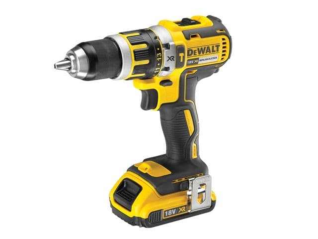 DCD795D2 DeWalt Compact Brushless Hammer Drill Driver 18 Volt 2 x 2.0Ah