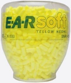 EAR Soft yellow neons refill bottles