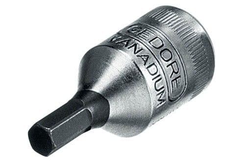 Gedore Screwdriver Bit Socket 1/4" Hex 4 mm