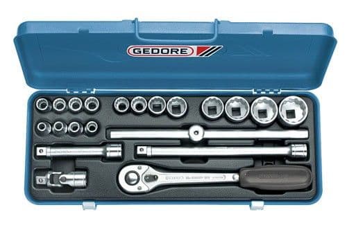 Gedore Socket Set 1/2" 21 Pcs Ud 8-32 mm