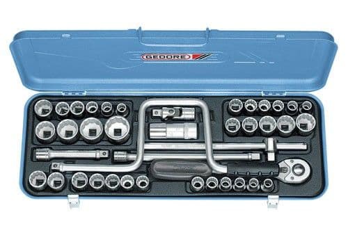Gedore Socket Set 1/2" 31 Pcs Ud mm+Inch+Ww