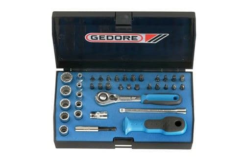 Gedore Socket Set 1/4" 37 Pcs Ud-In-Is-Ph-Pz-Tx