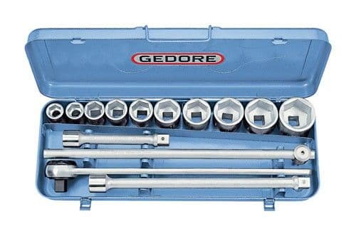 Gedore Socket Set 3/4" 14 Pcs Ud 22-50 mm