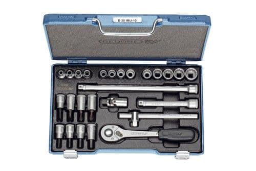 Gedore Socket Set 3/8" 26 Pcs Ud-In-Is-Ph