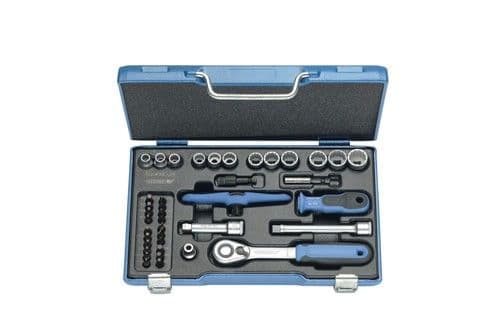 Gedore Socket Set 3/8" 40 Pcs Hex In-Is-Ph-Pz-Tx-Xzn