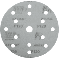 Mirka Basecut 150mm velcro sanding disc 15 hole Box of 100