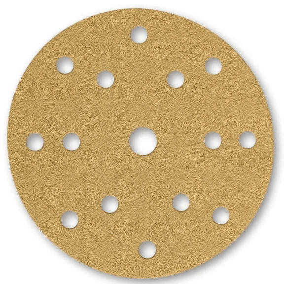Mirka Gold Abrasive Discs Velcro 150mm 15 hole