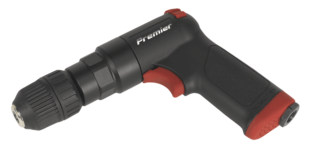 Sealey Air Pistol Drill with 10mm Keyless Chuck Composite Premier