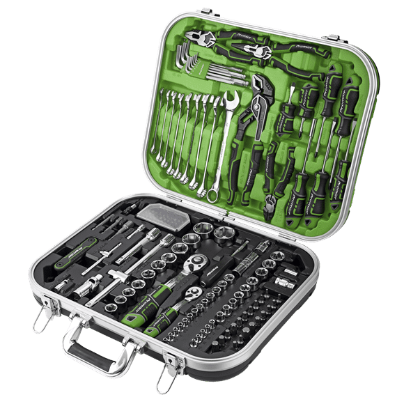 Sealey Premier Mechanic's Tool Kit 144pc Hi-Vis Green