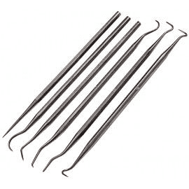 Set of 6 Picks & Carvers in Stainless Steel