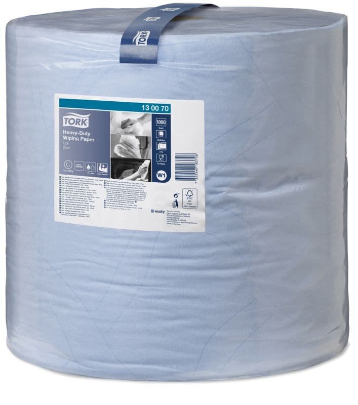 Tork 130070 Blue Heavy Duty 2-ply Wiper Roll