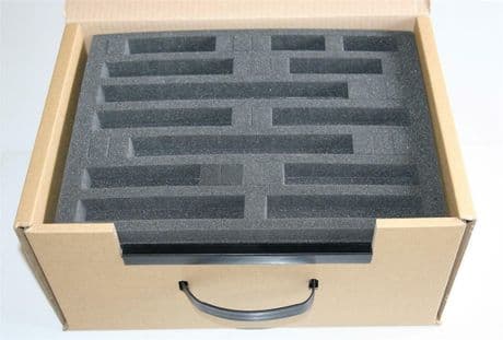 5 x N Gauge Foam inserts and corrugated carry case / box